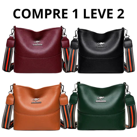 Bolsa de Couro Legítimo Paris (COMPRE 1 LEVE 2) - mettz