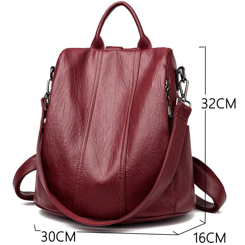 Bolsa Feminina Couro Antifurto de luxo - mettz