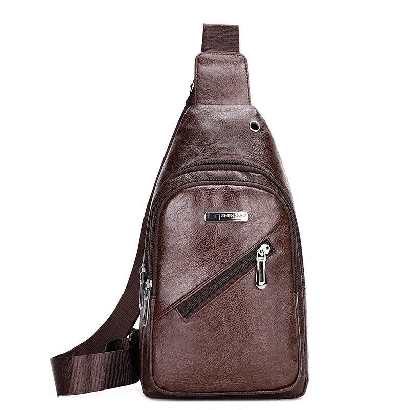 Bolsa Pochete Ombro Masculina Halfmoon Luxo - mettz