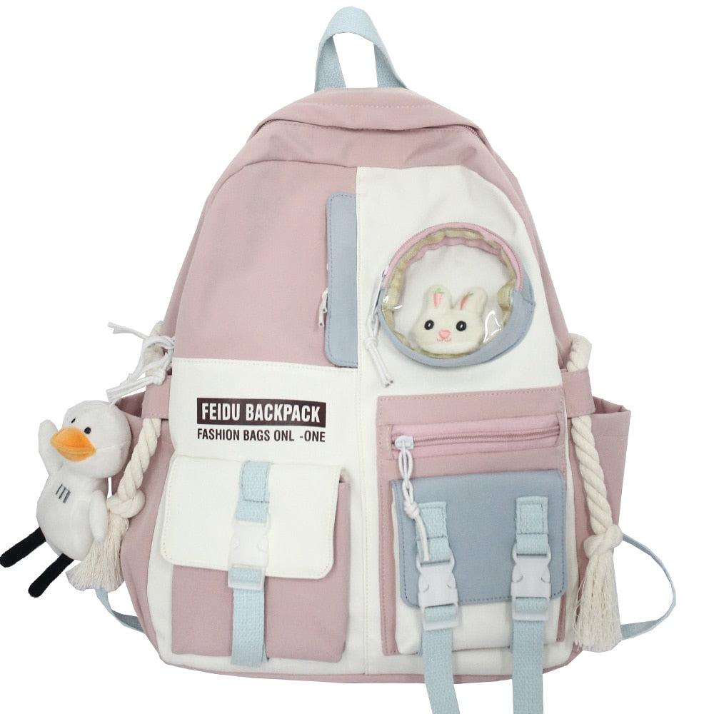 Mochilas Escolar com Pelúcias Fofas Infantil - mettz