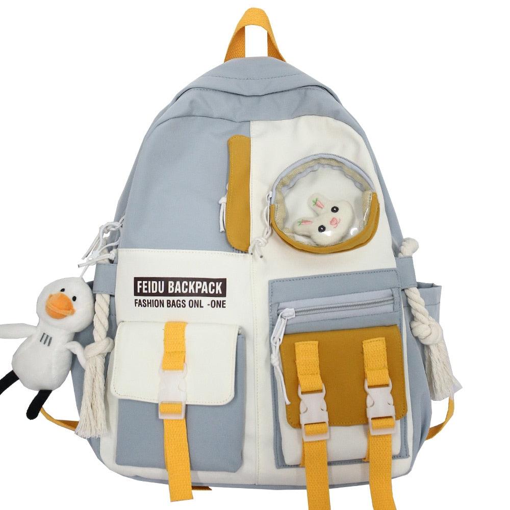 Mochilas Escolar com Pelúcias Fofas Infantil - mettz