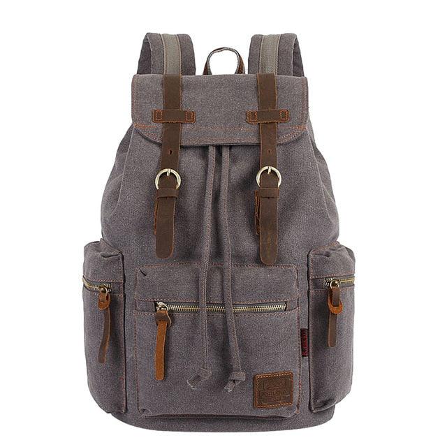 Mochila Canvas Impermeável Espaçosa Unissex - mettz