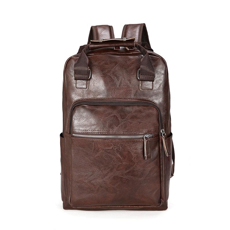 Mochila Couro Casual para Notebook Cadernos - mettz