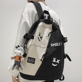 Mochila Escolar Grande Smile + Pingente de Vaquinha - Mettz