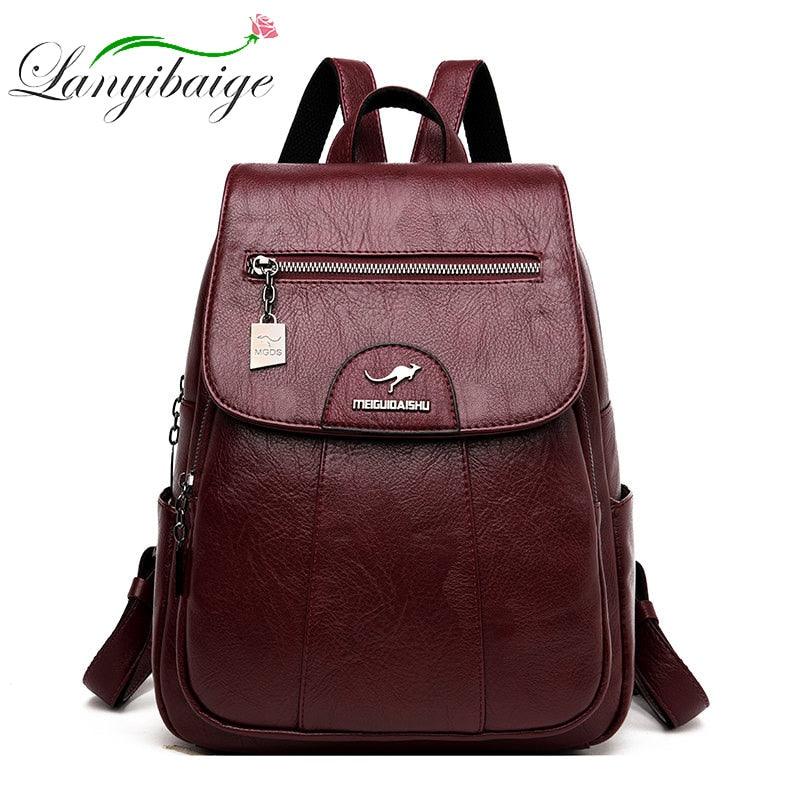 Mochila Feminina de Couro Dia-a-dia Fashion - mettz