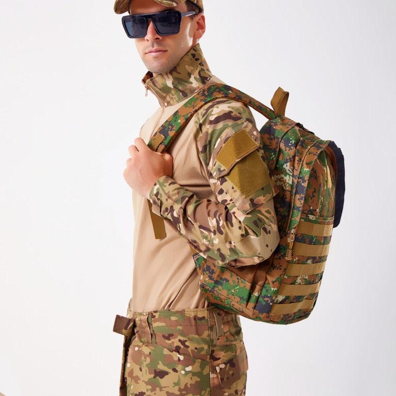 Mochila Camuflada Exército Tática À Prova D'água - mettz