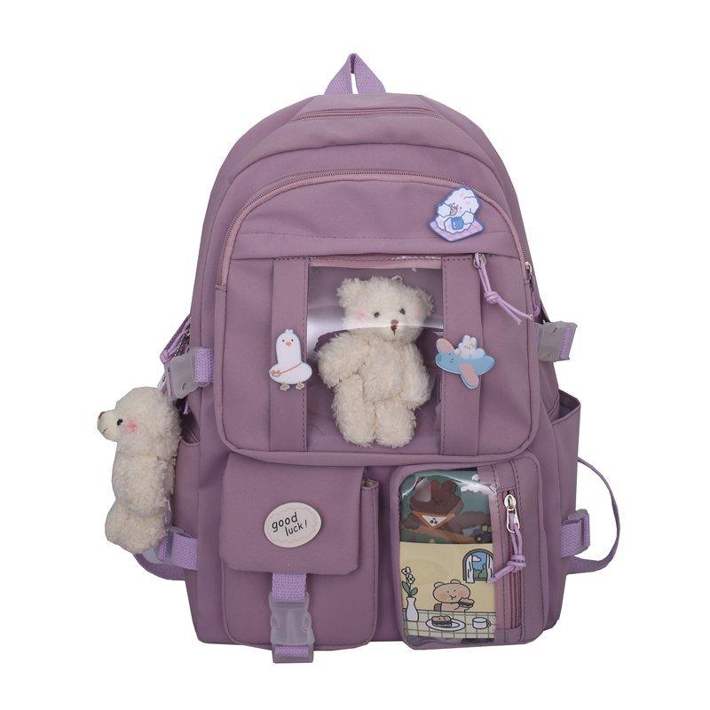 Mochila Escolar Feminina Personalizável Pelúcia - mettz