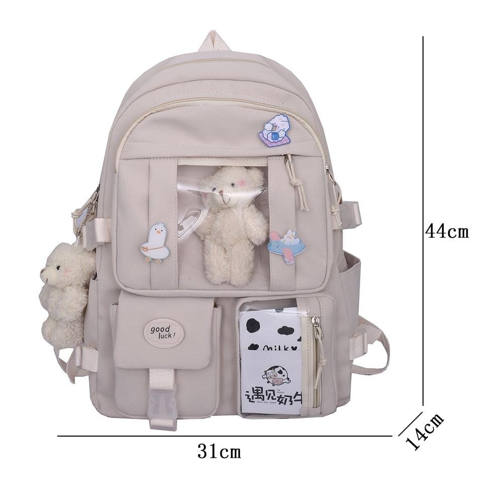 Mochila Escolar Feminina Personalizável Pelúcia - mettz