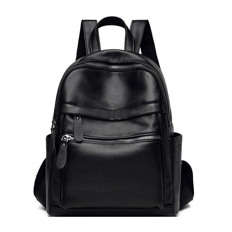 Mochila Couro de Classe Feminina - mettz