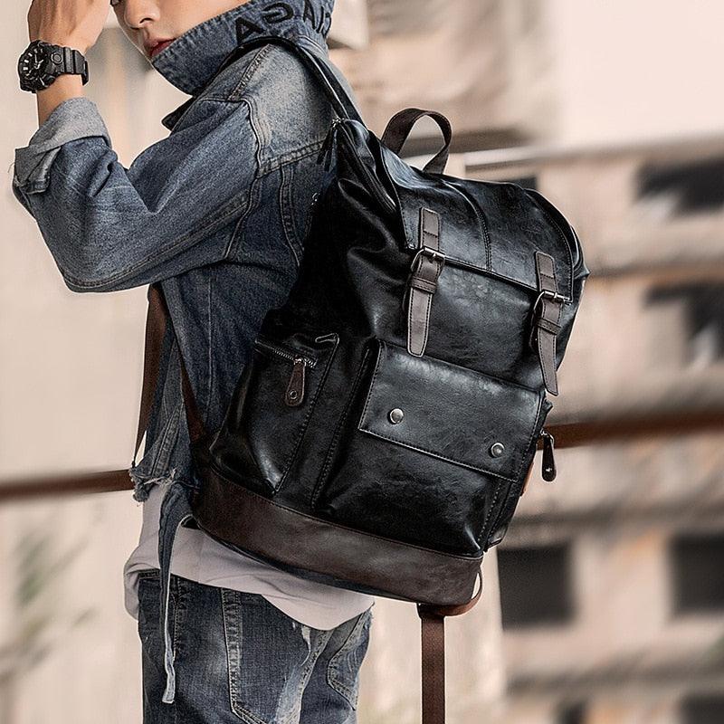 Mochila de Couro masculina - mettz