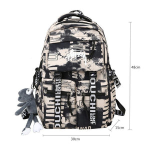 Mochila Escolar Grafite Gangsta Múltiplos Bolsos - Mettz