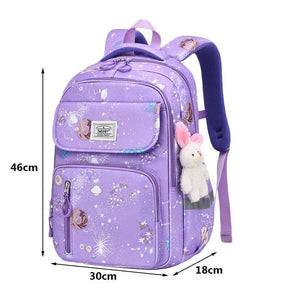 Mochila Escolar Infantil Princesas Abertura Lateral - Mettz