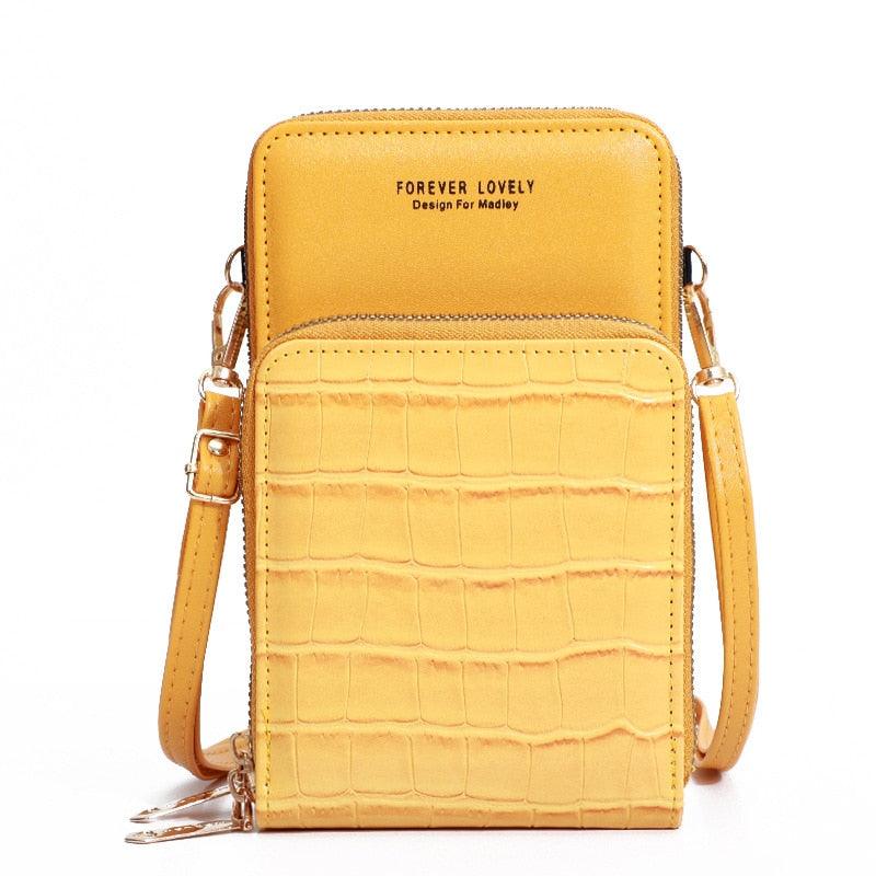 Bolsa de Couro para Celular Forever Yong Gold - mettz