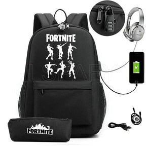 Mochila Infantil Senha Fortnite Dancinhas + Estojo de BRINDE - Mettz