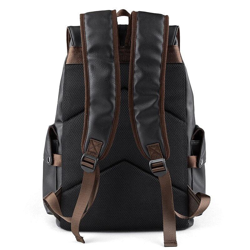 Mochila Couro Luxuoso Clássico Masculino - mettz