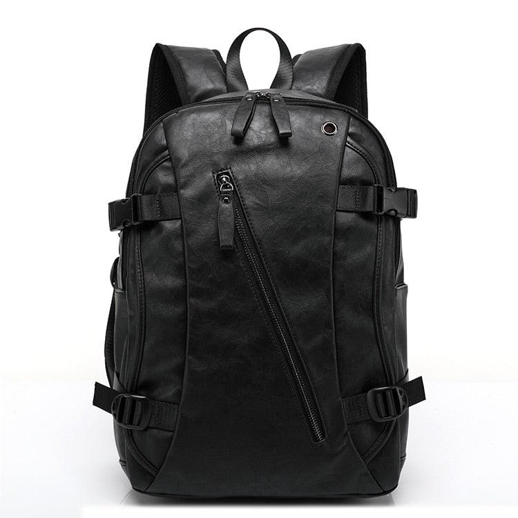 Mochila de Couro Masculina Retrô Clássica - mettz