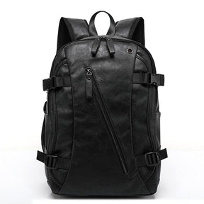 Mochila de Couro Masculina Retrô Clássica - Mettz