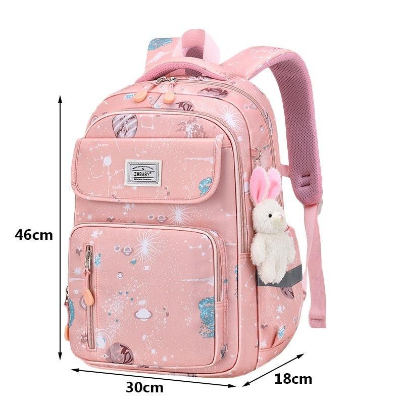 Mochila Escolar Infantil Princesas Abertura Lateral - mettz