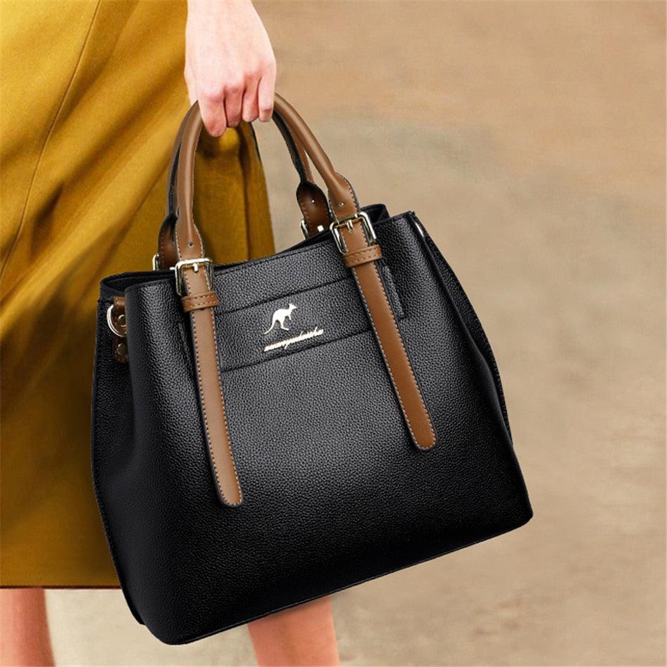 Bolsa Feminina Elegante Couro Eco Genuíno - mettz