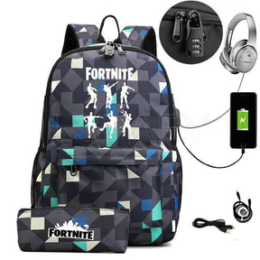 Mochila Infantil Senha Fortnite Dancinhas + Estojo de BRINDE - Mettz