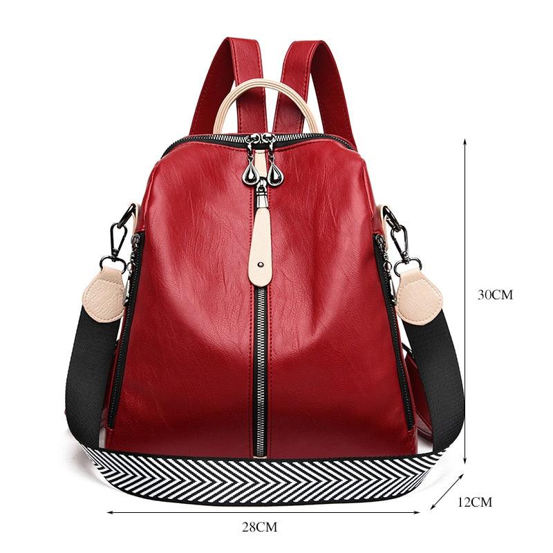 Mochila de Couro ZAYA Feminina - mettz